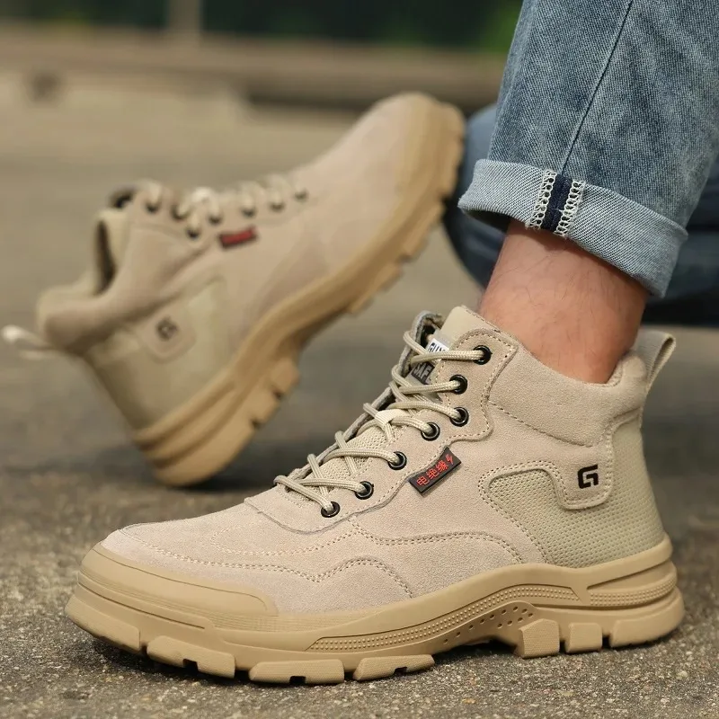 

Мужская изолированная обувь, всесезонные изолированные ботинки для электрика 10 кВ, защитная обувь с пластиковым носком, защита от ударов и проколов