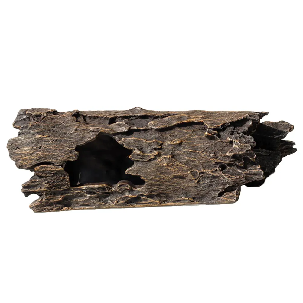 

Simulated Trunk Koi Decoration Aquarium Stump Fish Tank Wood Landscape Tree Hollow Resin Branch DIY Artificial Lifelike