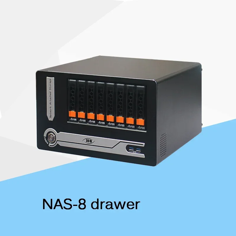 （Popular Items Today）8 Disk Nas Chassis Flex Power USB Hot Plug Server Case Home Student Office Computer Mini Itx Chassis Storag
