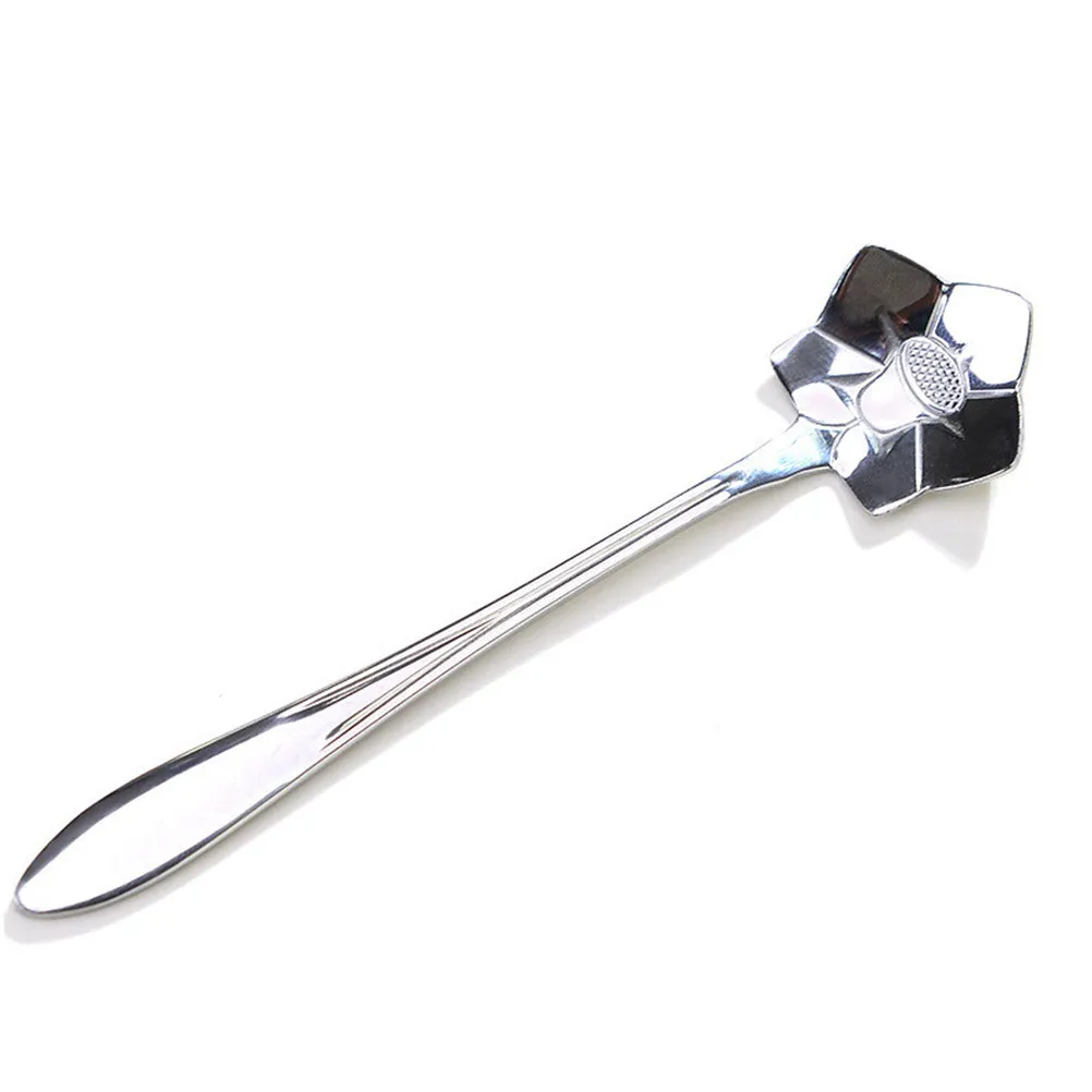 Coffee Shape Stainless Steel Tea Spoons Wear Resistant Decorative Tableware for Household Shop Use