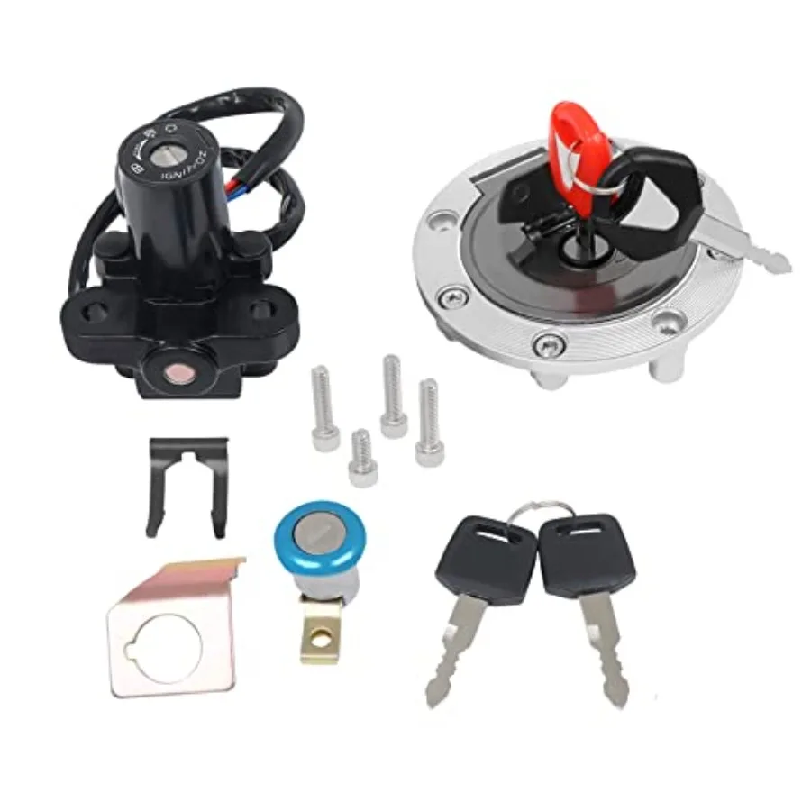 

Ignition Switch Fuel Gas Cap Seat Lock Key Set Replacement for Yamaha FJR1300 2001-2005 YZF R1 R6 1992-2004 2007-2013 YZF R6S 2