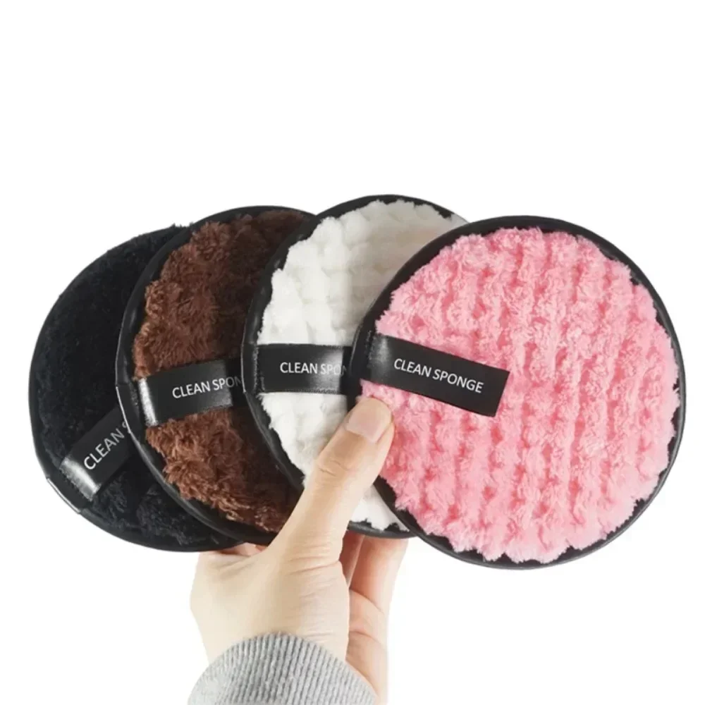 1Pc Fiber Makeup Remover Pad Reusable Face Clean Sponge Cloth Towel Cosmetic Puff Cloth Foundation Liquid Cream Makeup Tools