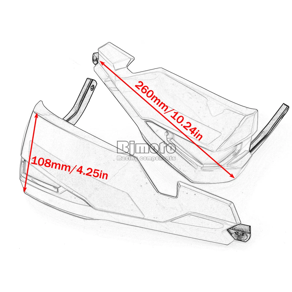 Für CFMOTO 450MT 2024 Motorrad-Handschützer, Lenkerprotektor, Handprotektor, Lenkerschutz für Honda XL750 Transalp 2023 24 – Detail 10