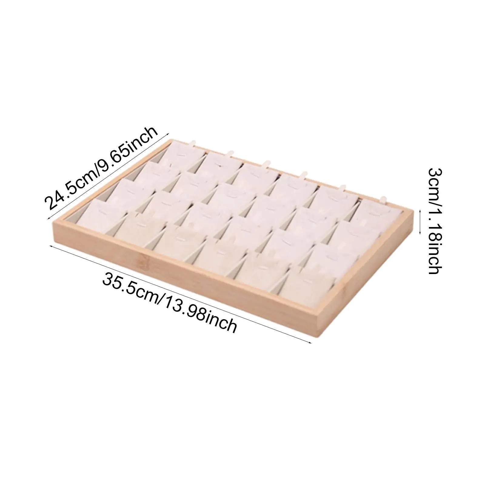 

Jewelry Tray Sturdy Necklace Multifunctional Holder Organizer Storage Case for Her