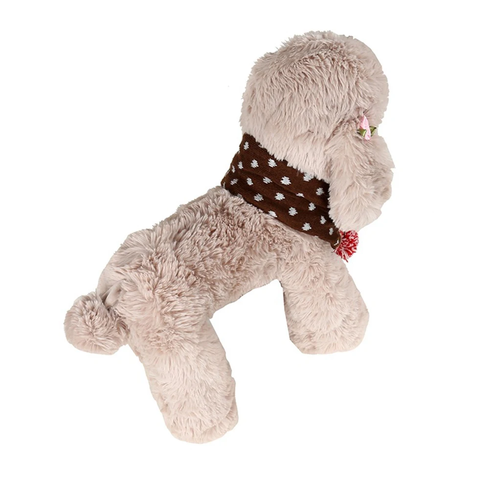 

Christmas Pet Scarf for Dogs Small Puppy Decorations Neckerchief Soft Comfortable Warm Holiday Party Accessories