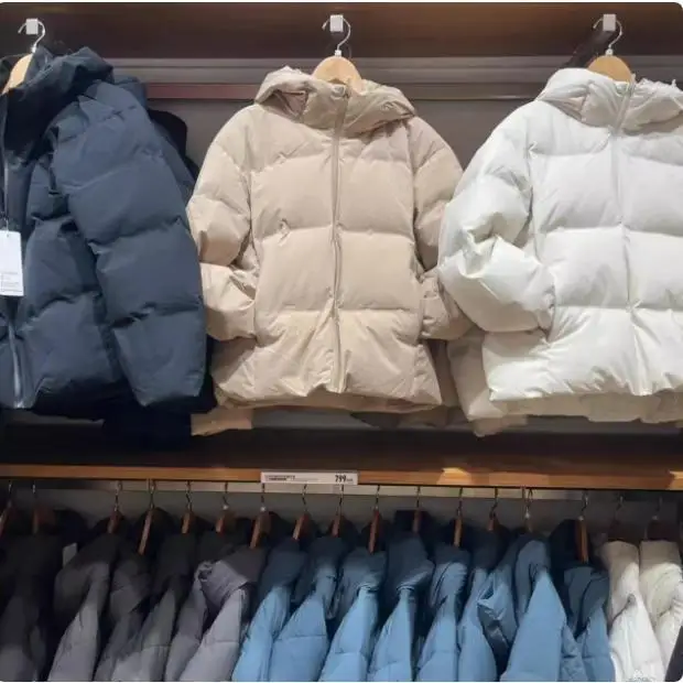 

Women's Winter Sl Hat Jaet Bread Sle Coat Pure Color Fitting Room Ready High Quali Du down Jaet Zipper Closure