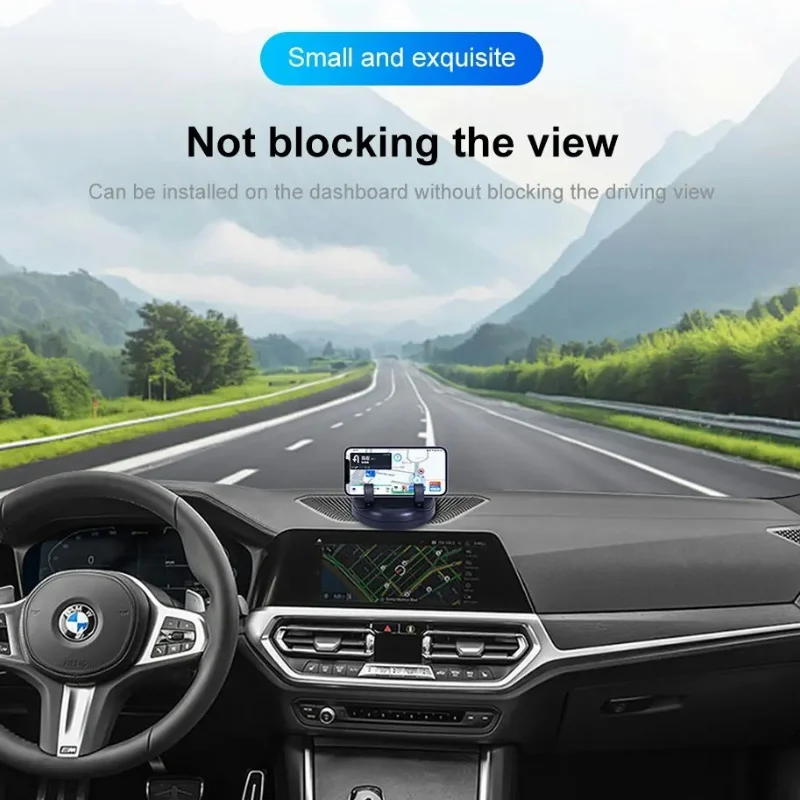 360-Degree Rotation Car Phone Holder Dashboard Head-Up Phone Mount Stable Universal Auto Phone Stand with luminous Number Plate