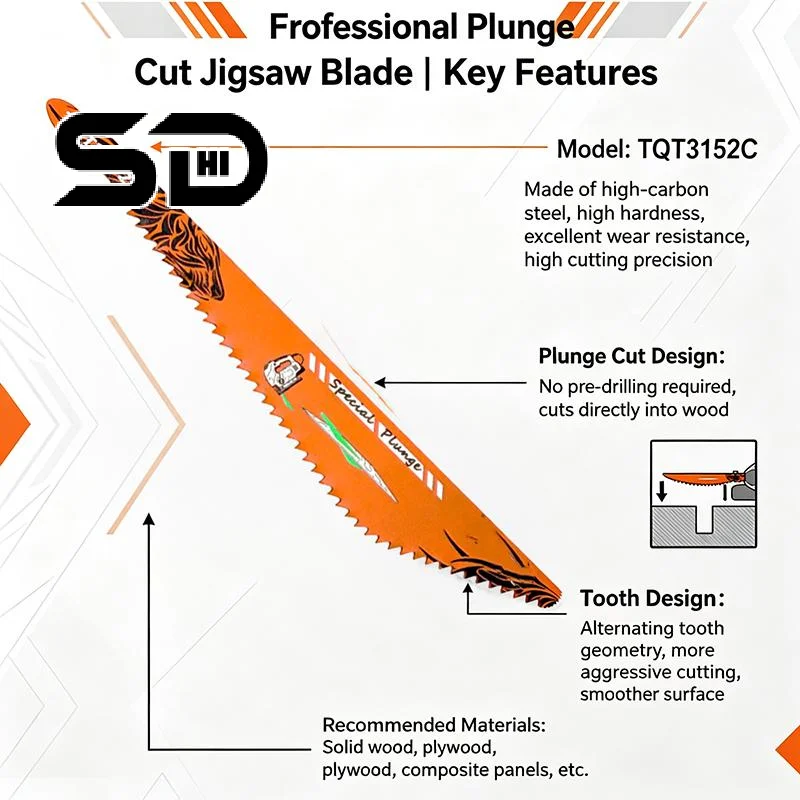 152mm S-Shank Reciprocating Saw Blade For Wood, 3mm Tooth Pitch Rough Cutting Blade, Universal For Fast Wood Cutting