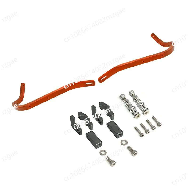 Off-Road Motorcycle Handlebar Anti-Collision Handguard Bow, Aluminum Alloy Brushed Stripe Anti-Drop 22mm Universal