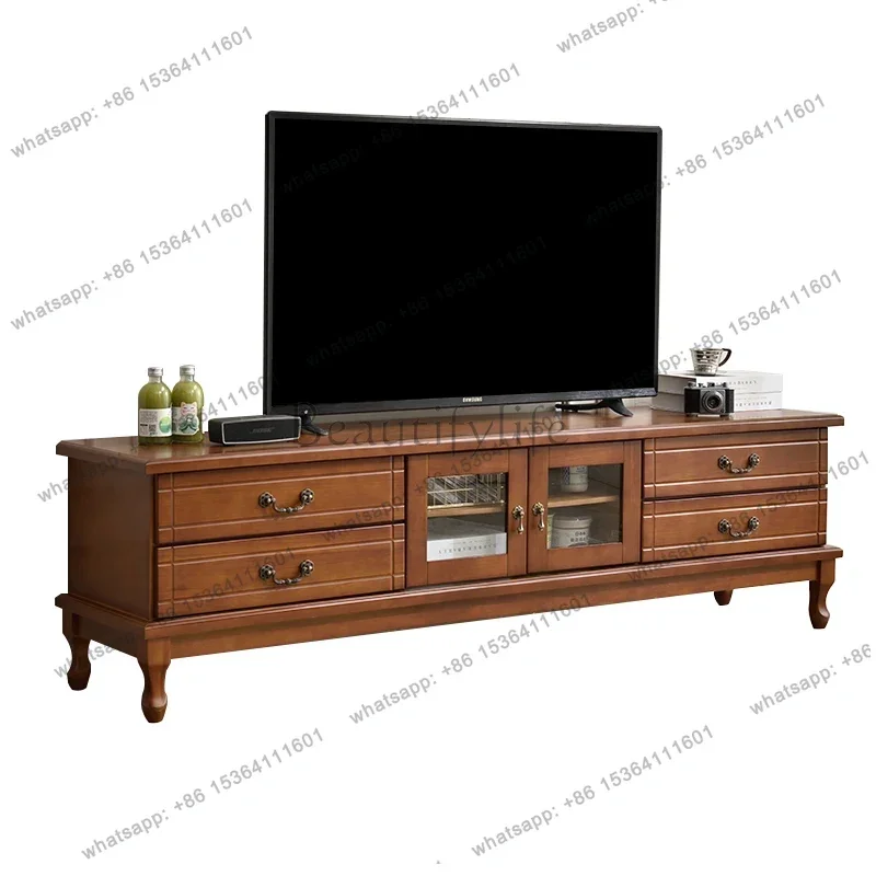 FG Retro Coffee Tv Table Floor Shelf Nordic Center Salon Storage Designer Universal Tv Stands Speaker Archivadores Salon Furnitu