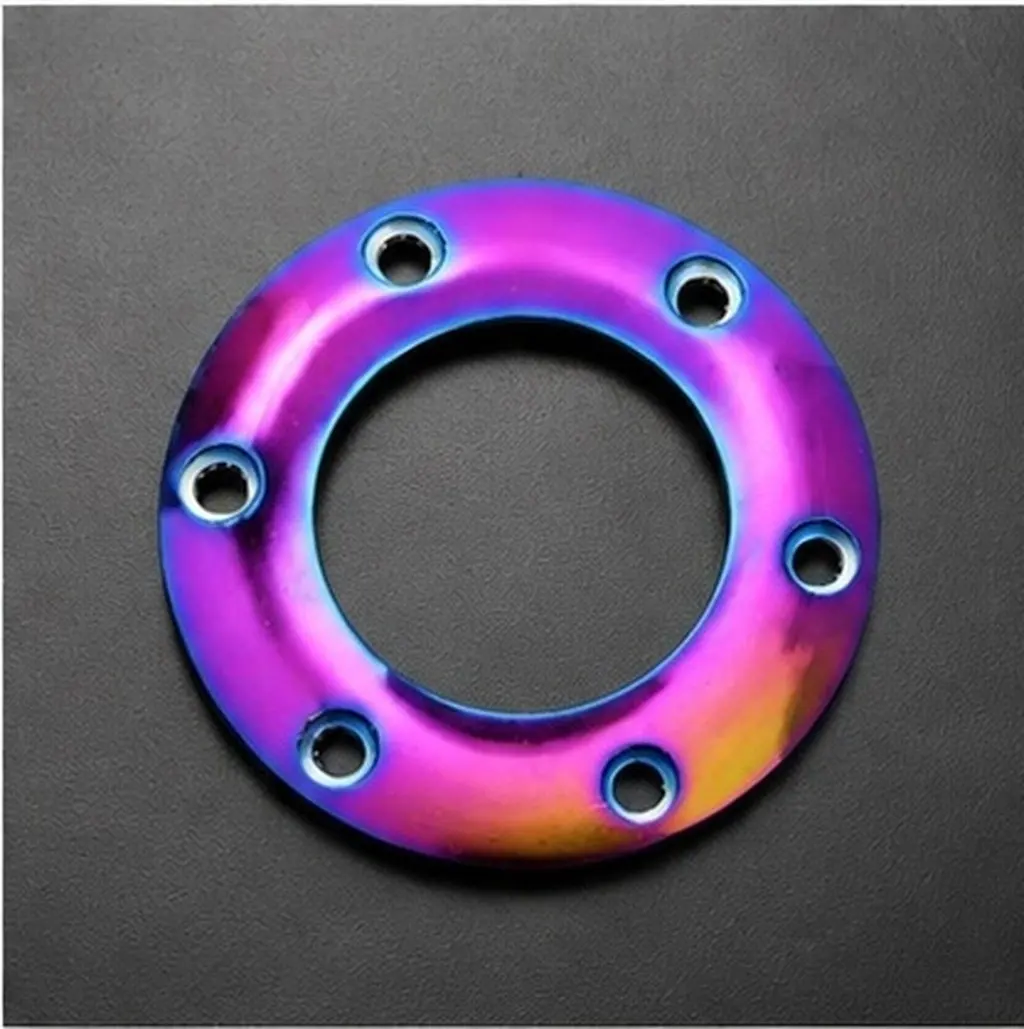 Universal Steering Wheel Horn Button Colorful Center Ring Cover Car Adapter Spacer Ring Personal Steering Wheel Cover