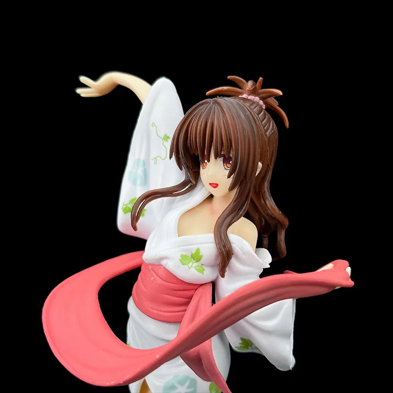 20cm Japan Anime Figure Yuuki Mikan Y-style To LOVE Ru Darkness Standing Position Girl Action Figure Models In retail Box