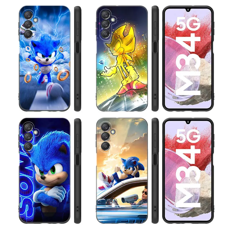 S-Sonic The H-Hedgehog Phone Case For Samsung Note 8 9 10 Lite 20 Ultra M40 M60 M80 S M14 M32 M33 5G M04 M10 M11 M31 M42 M51 M62