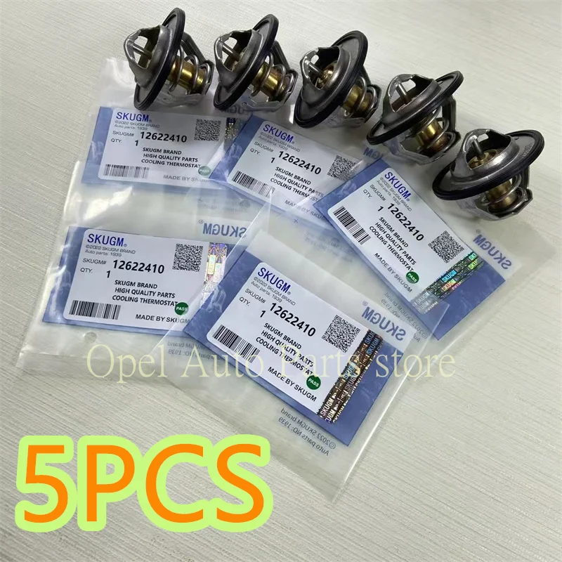 5PCS Engine Coolant Thermostat For 2.0L 2.4L 12622410 Cooling Temperature Thermostat 21018811 12615097