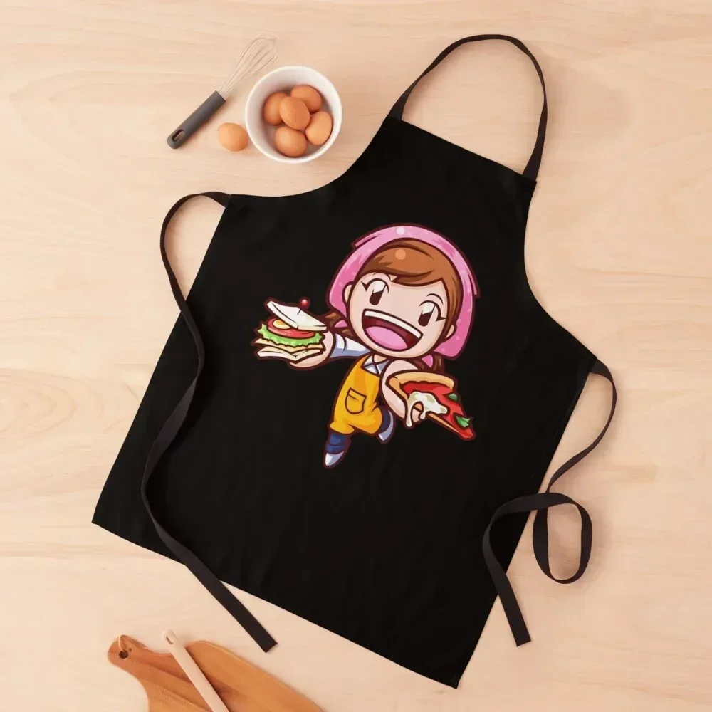 

Cooking Mama Sticker Apron Kitchen Things And For Home japanese style custom women's kitchen women's work Apron