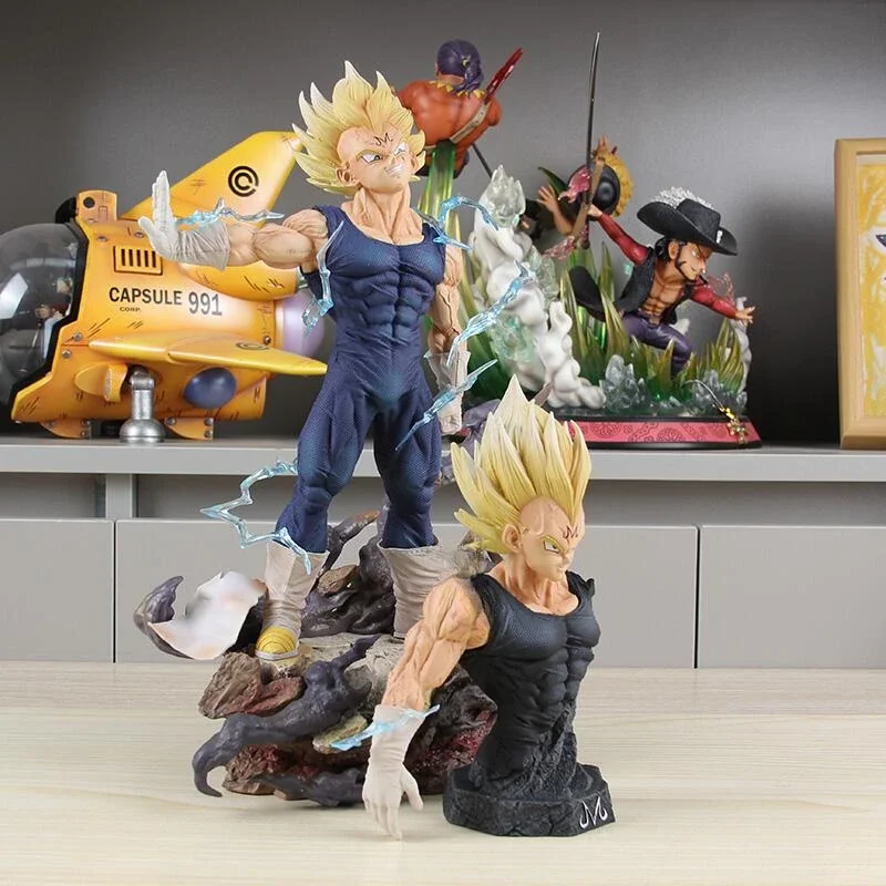 33cm Anime Dragon Ball Z Majin Vegeta Doll PVC Action Figure Series Model Indoor Decoration Collection of Toys Children's Gifts