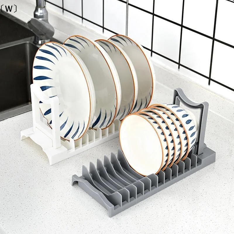 〔W〕Kitchen Dishware Storage Rack Sink Disposal Shelf Home Use Tabletop Bowl Drainage Storage Box Dish Drying Holder