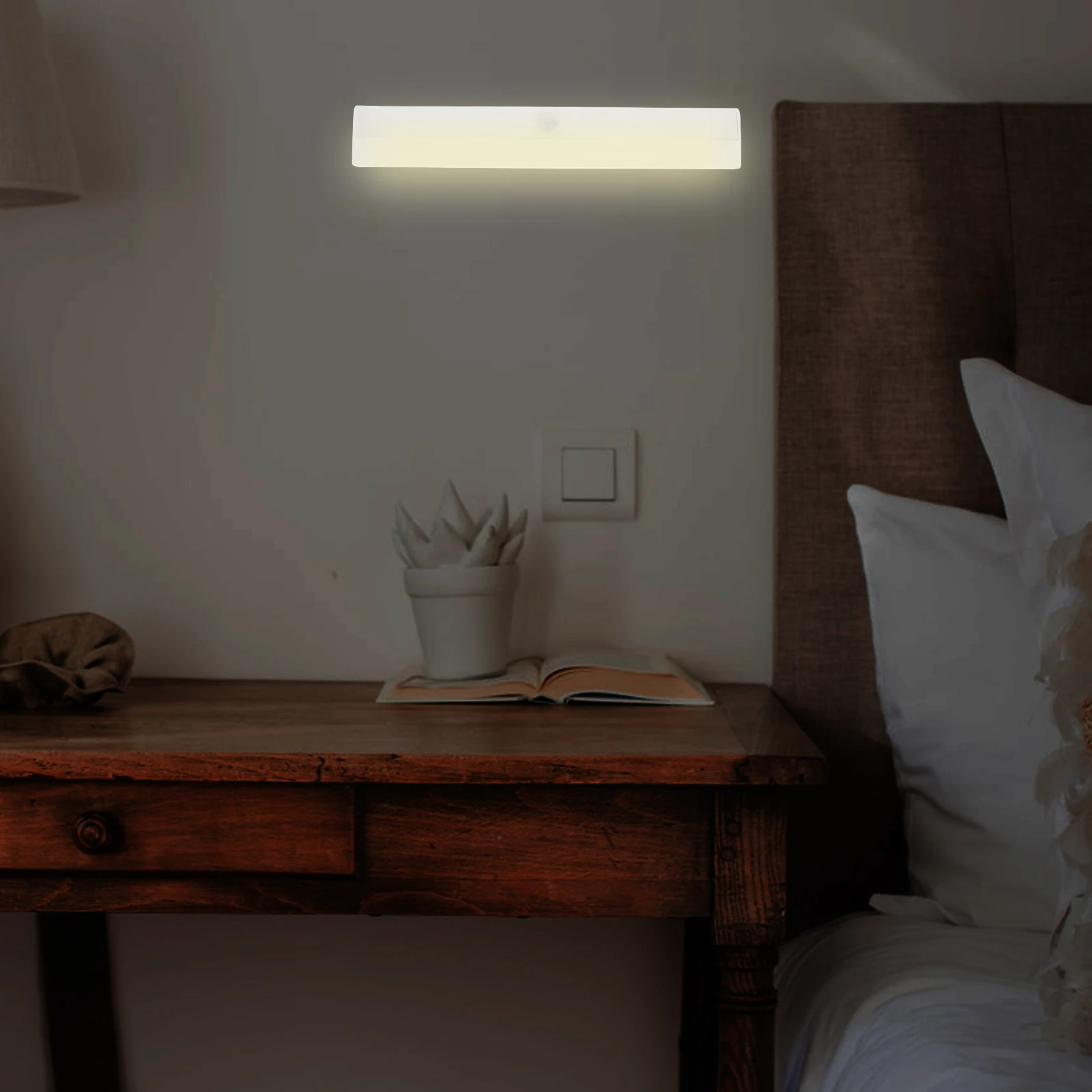 

Sensor Night ABS Material Motion Lamp Bedroom Living Room Wardrobe Cabinet LED Light Small Night Light Practical Durable