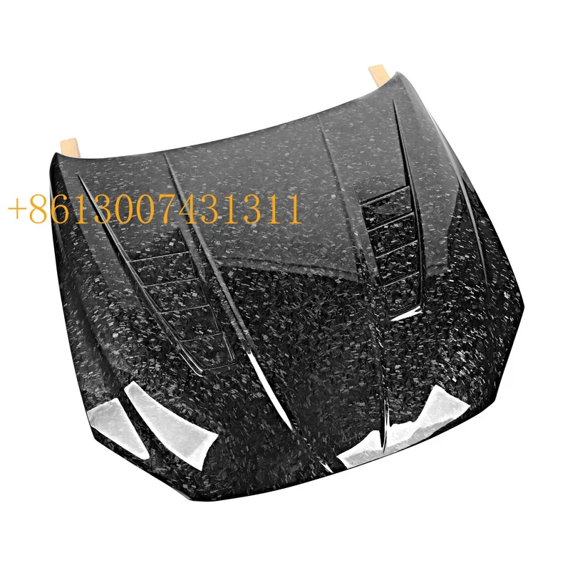 Forged Carbon Fiber P Style Front Bonnet Hood   6 Series F06 F12 F13 M6 2012-2017 Car Front Lever Cover F06 Front Hood