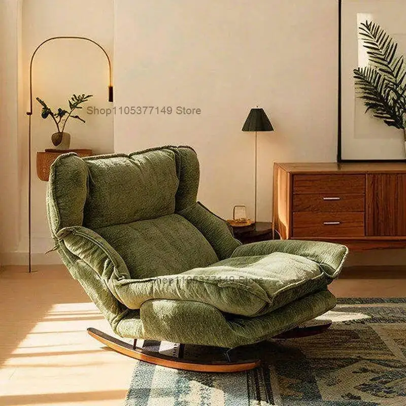 Sillón reclinable, silla mecedora, sillón individual plegable y ajustable, silla de ocio para el hogar, silla de balcón, sillón para siesta