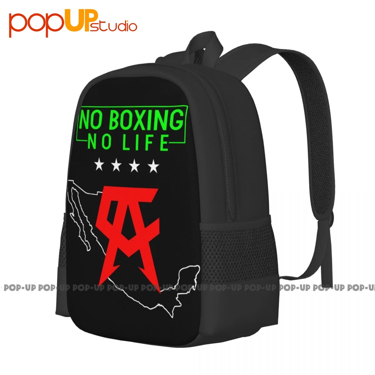 Canelo Alvaro, No Boxing No Life, mochila de México de gran capacidad, bolsa de deporte escolar con impresión artística ecológica