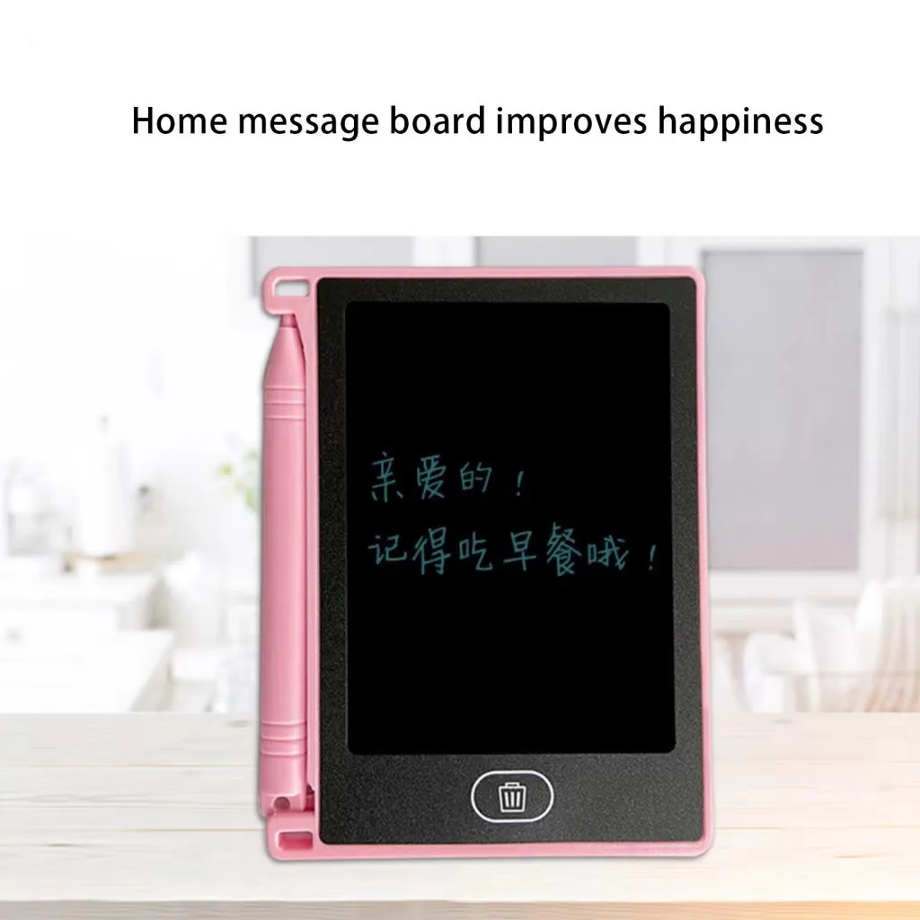 4.4-Inch Portable Liquid Crystal Writing Children\'s Chalkboard Monochrome Electronic Drawing Board Graffiti Toy