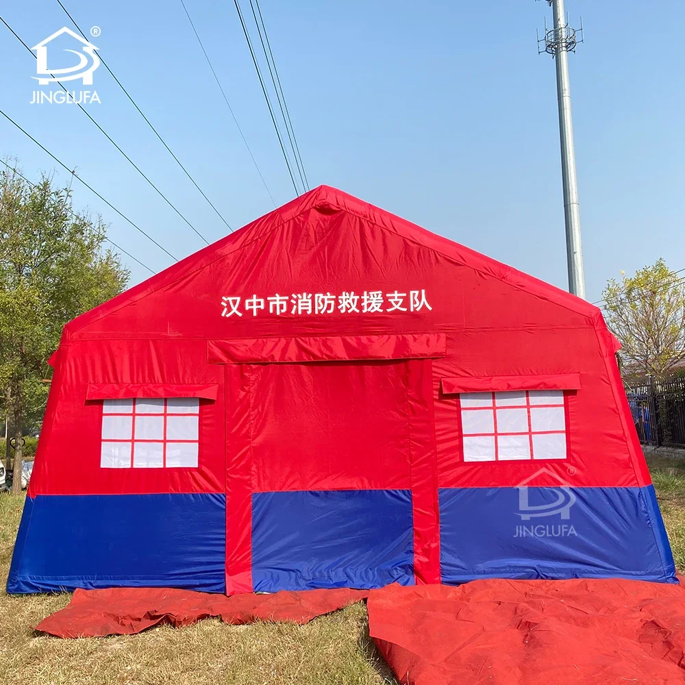 Koop buiten tijdelijke isolatie Fire Rescue Emergency Shelter Ramp Relief opblaasbaar tenthuis
