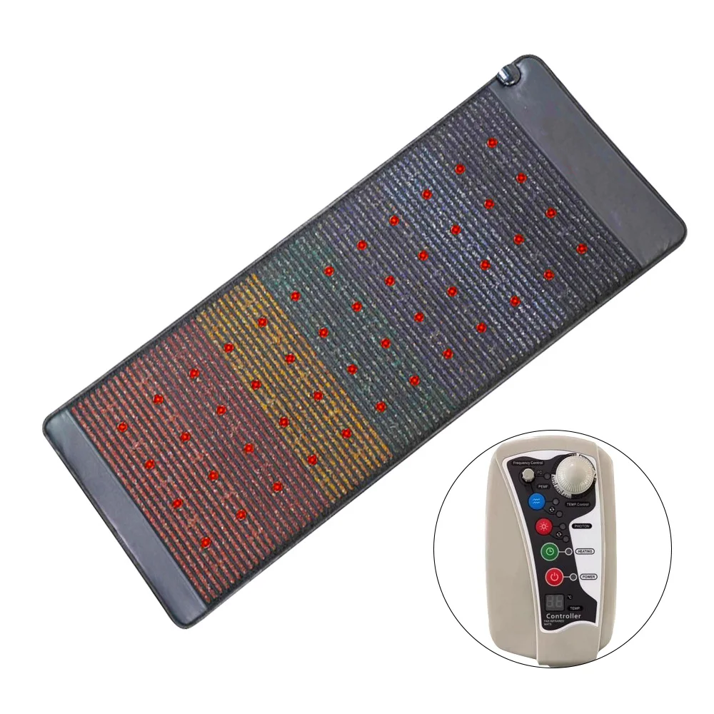 Far Infrared Heating 190*80CM Single Photon Therapy Massage Mat for Full Body Bio-heating Crystal Mattress with 7 Gemstone