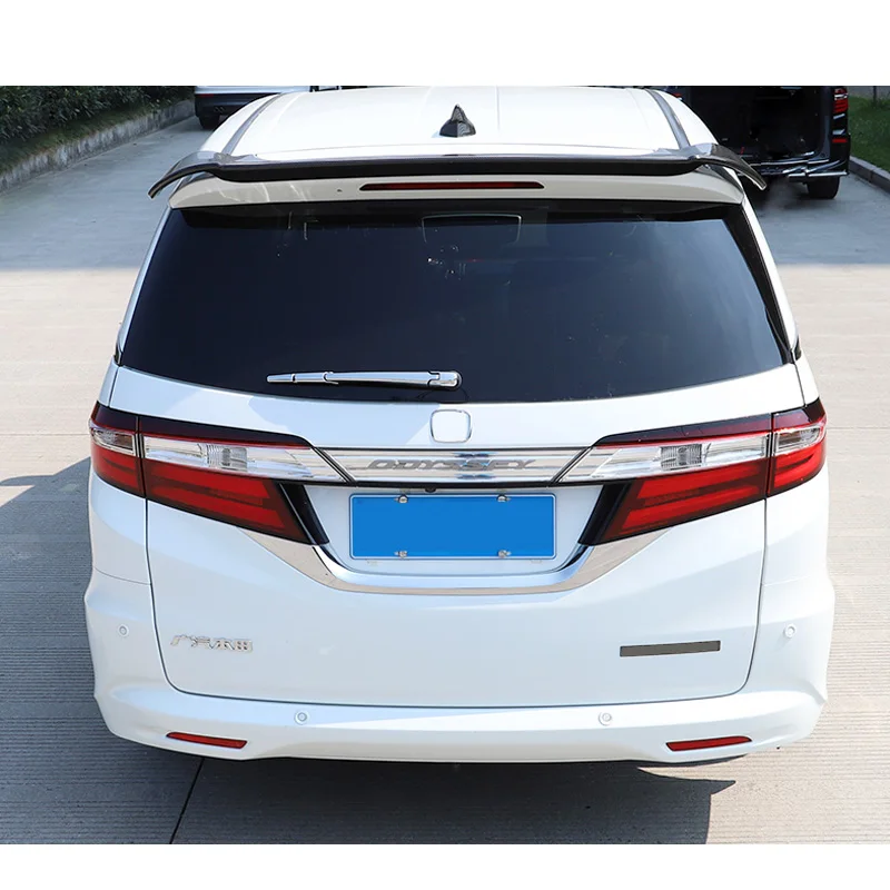 Carbon Paint Spoiler for Honda Odyssey 2015 2016 2017 2018 2019 ABS Plastic Car Rear Trunk Window Wing Accessories