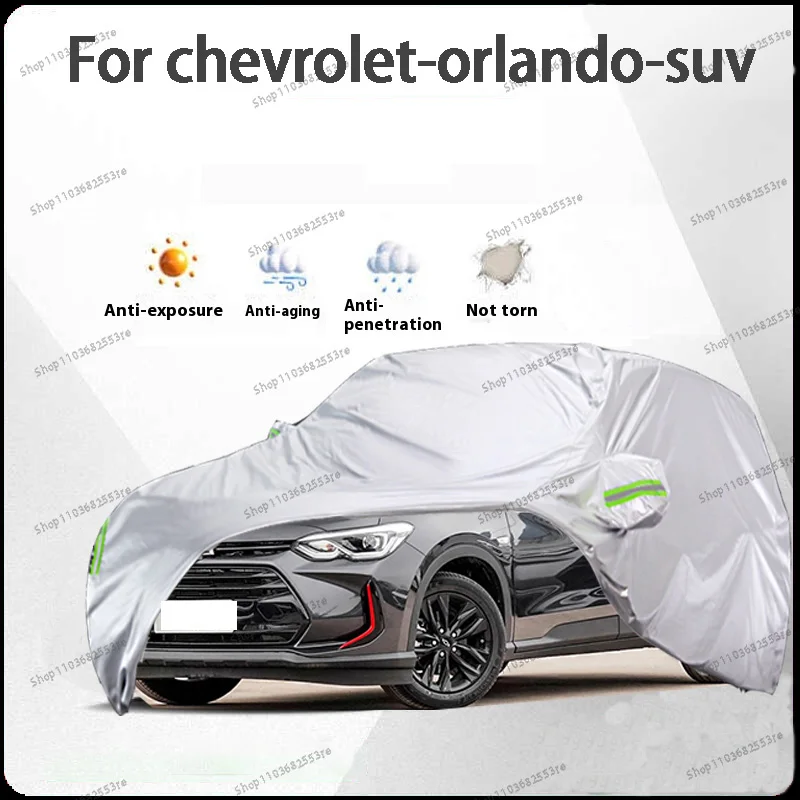 

For Chevrolet Orlando Fit Car Cover - Waterproof, Dustproof, Sunshade (UV), Snowproof | Silve Full Cover with All-Day Protection
