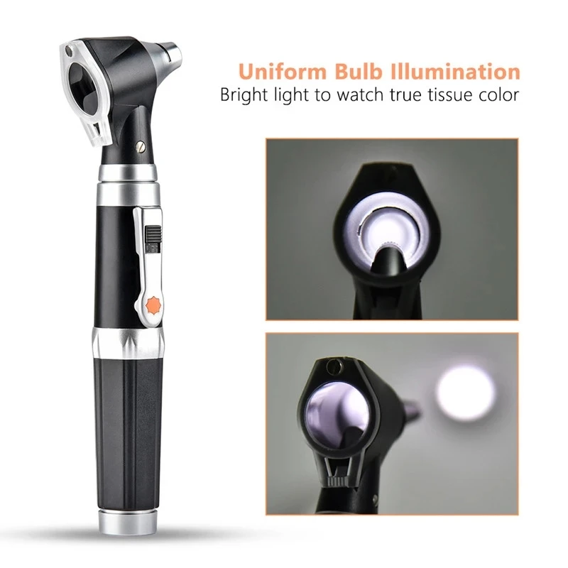 Professional Otoscopio Diagnostic Kit Medical Home Doctor ENT Ear Care Endoscope LED Portable Otoscope Ear Cleaner with 8 Tips