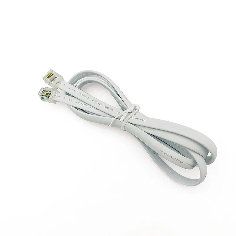 RJ12 Connecer 6P6C Data Cable 6Pin Plug Male to Male Telephone Line Extension Cable