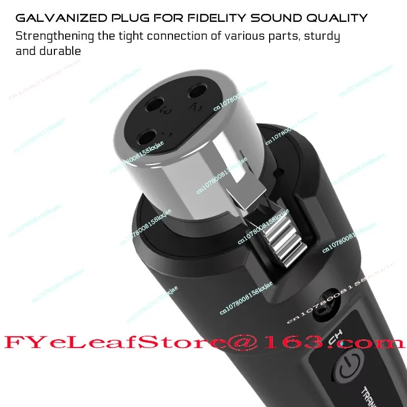 2.4G Dynamic Handheld Microphone Wireless To Wired Conversion Metal Instrument