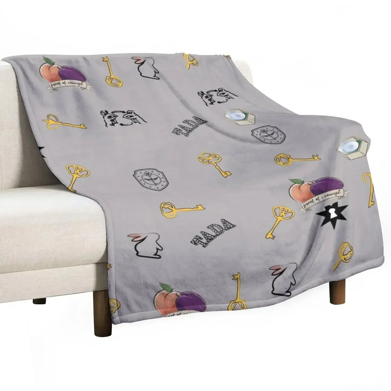 

The Magicians Patern Throw Blanket Plaid on the sofa Vintage Blankets