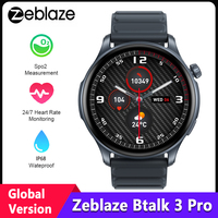 Original Zeblaze Btalk 3 Pro Smartwatch 1.43in AMOLED Screen 100+ Sports Modes Bluetooth Voice Assistant Phone Calls Smart Watch