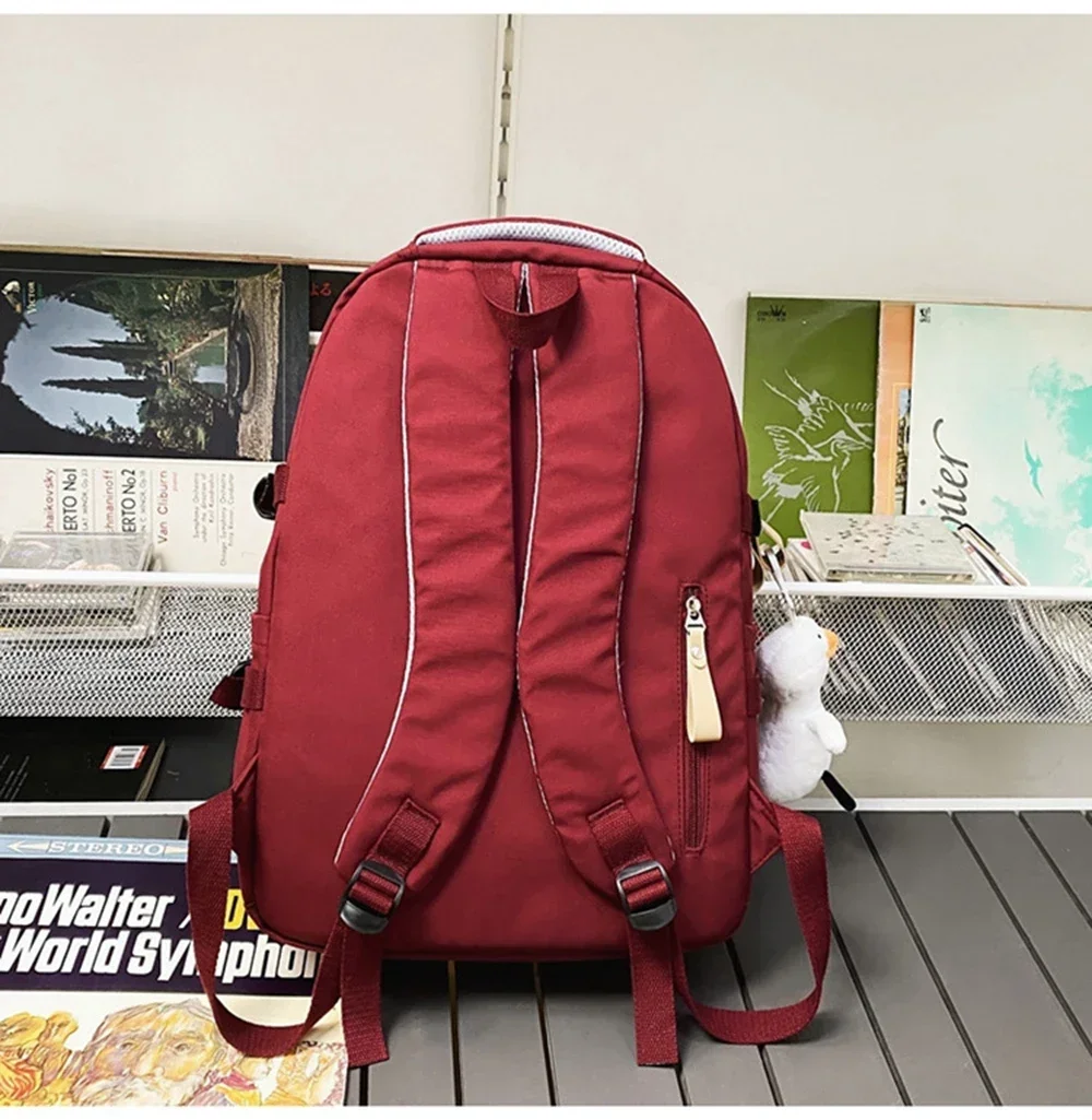 Fashion Big Student School Backpack Rucksack Girls Boys School Bag High Capacity Women Backpack Female Leisure Travel Mochila