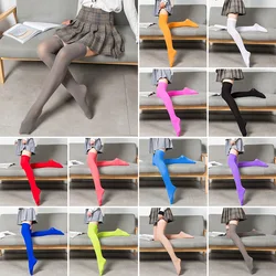 Chaussettes longues en velours pour femmes, bas sexy, chauds, au-dessus du genou, tentation étudiante, 1 paire