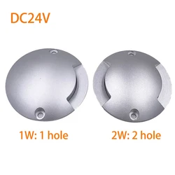 IP67 2W LED Underground Light Outdoor Surface Mounted Ground Floor Lamp Garden Path Landscape Buried Side Lighting 24V Spotlight