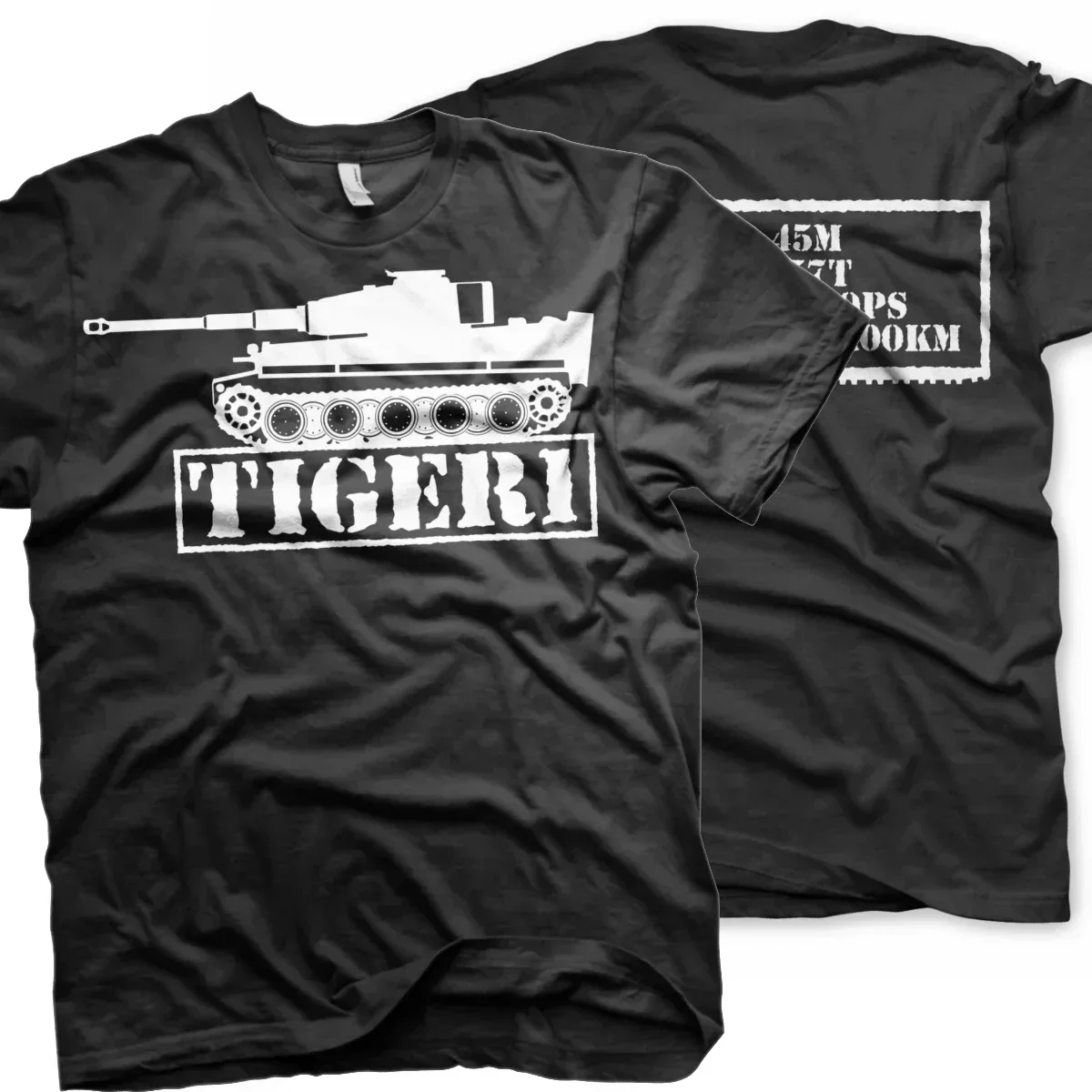 Panzer Tiger I Heavy Tank T-Shirt. New 100% Cotton Short Sleeve O-Neck Casual T-shirts Size S-3XL