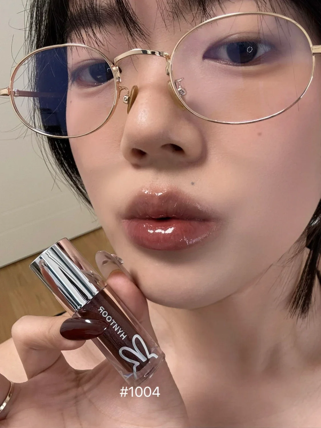 HYNTOOR brillo de labios brillante espejo hidratante brillo de agua lápiz labial cuidado nutritivo maquillaje de labios rocío