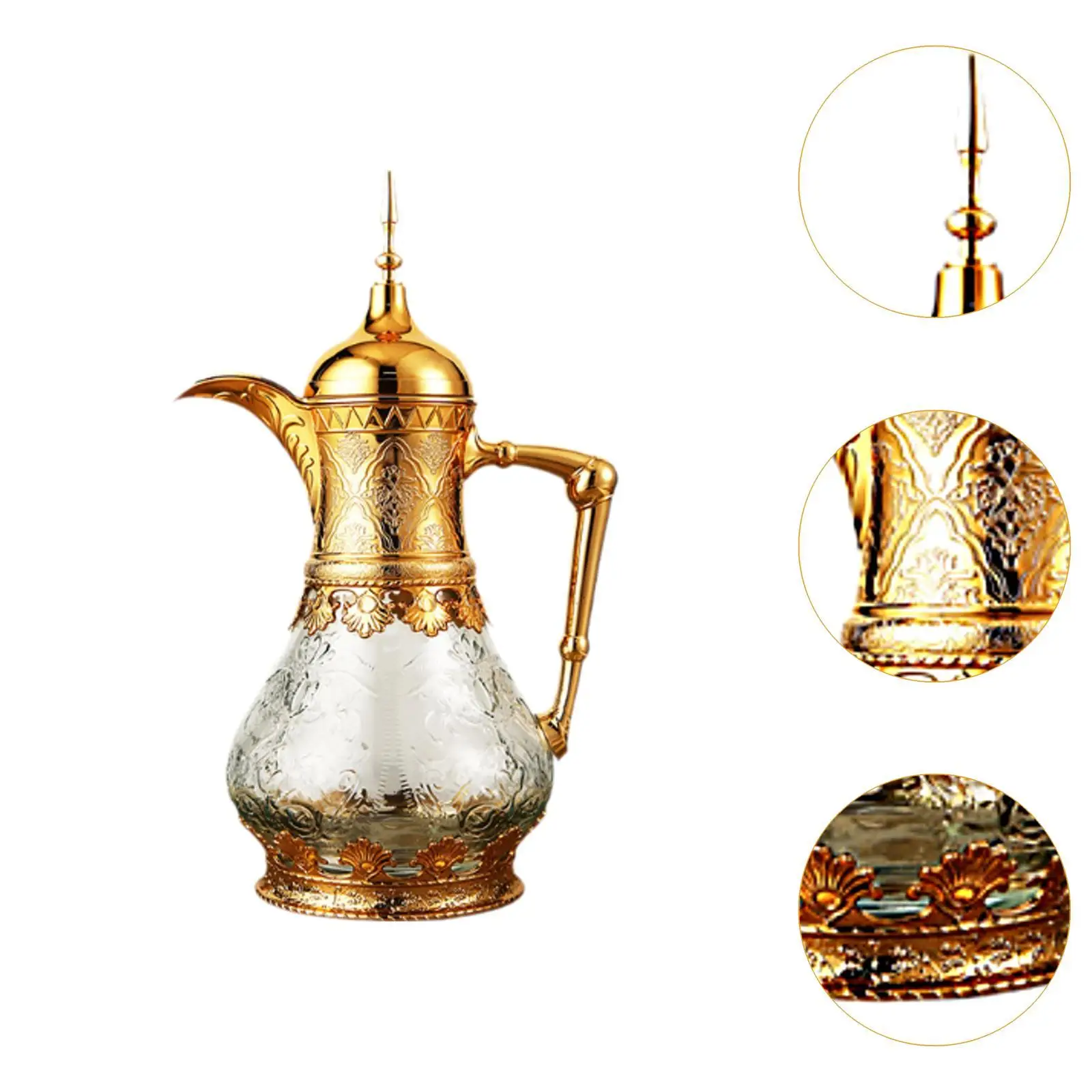 Coffee Carafe, Pot, Luxury with Spout, Housewarming Party for The Home, Portable, 1, Glass Insert, Teapot, Kettle