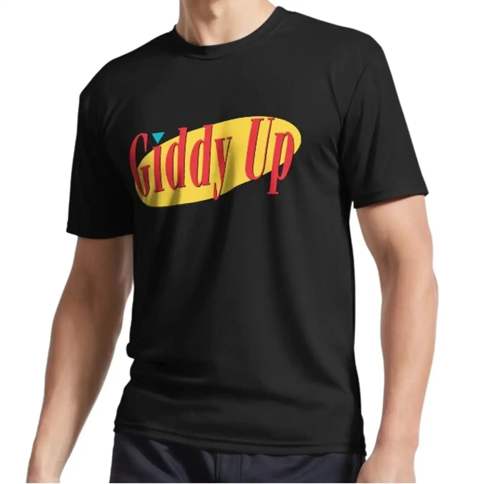 New Giddy Up Active Logo T Shirt Funny Size S to 5XL Image 1 of 3 vintage Washed Soft Slightly Unisex Stylish streetwear homme