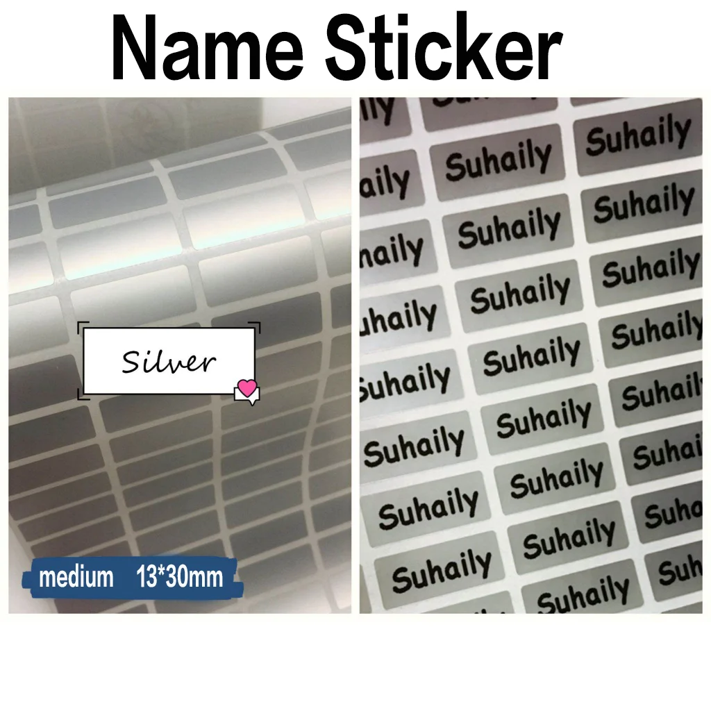 Personalised  name stickers/ 260PCSWaterproof Children\'s Name Children\'s Name Sticker Waterproof Name Sticker Waterproof