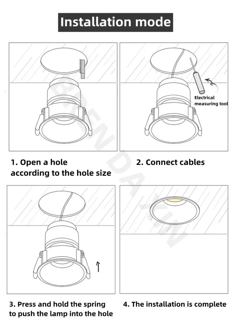 Dimmable Mini LED Downlight 3W/10W 110V/220V Anti-Glare LED Ceiling Lamp LED Spot for Bedroom Kitchen Wine Cabinet COB Recessed