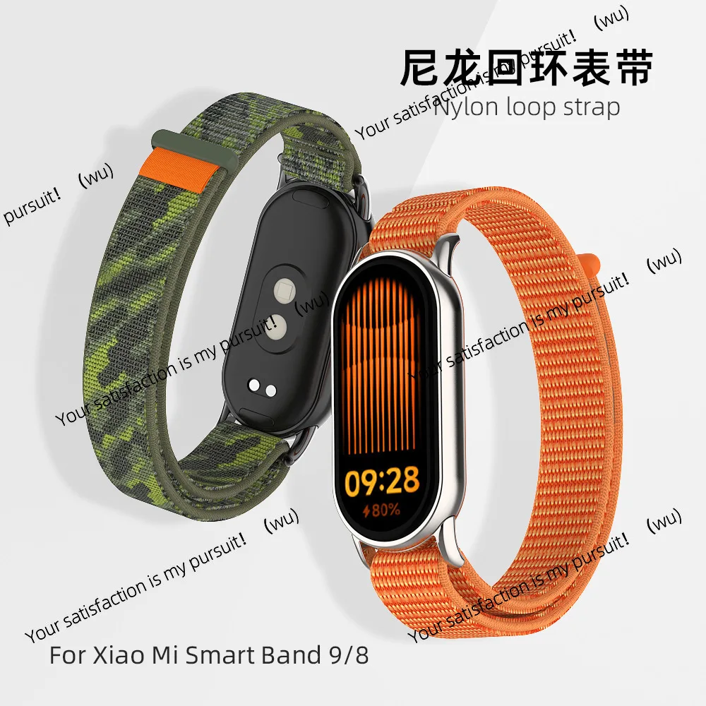 

Applicable to Xiaomi Mi Band 10 Strap Braided Nylon Loop Original Wristband miband8 Xiaomi Mi 9 Band Strap