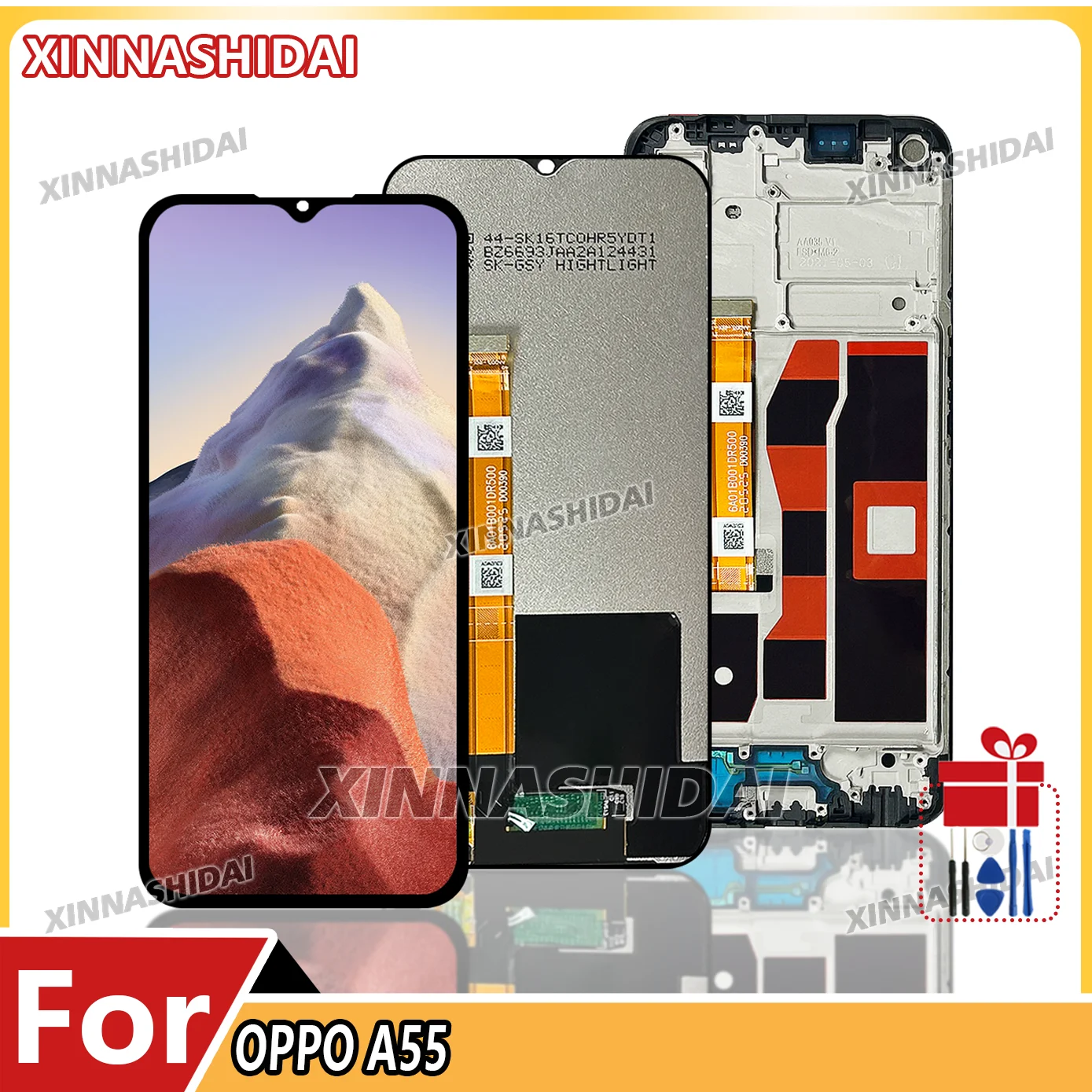A55 Display Für Oppo A55 LCD Display Bildschirm + Touch Panel Digitizer AAA + Für Oppo A55 LCD Display