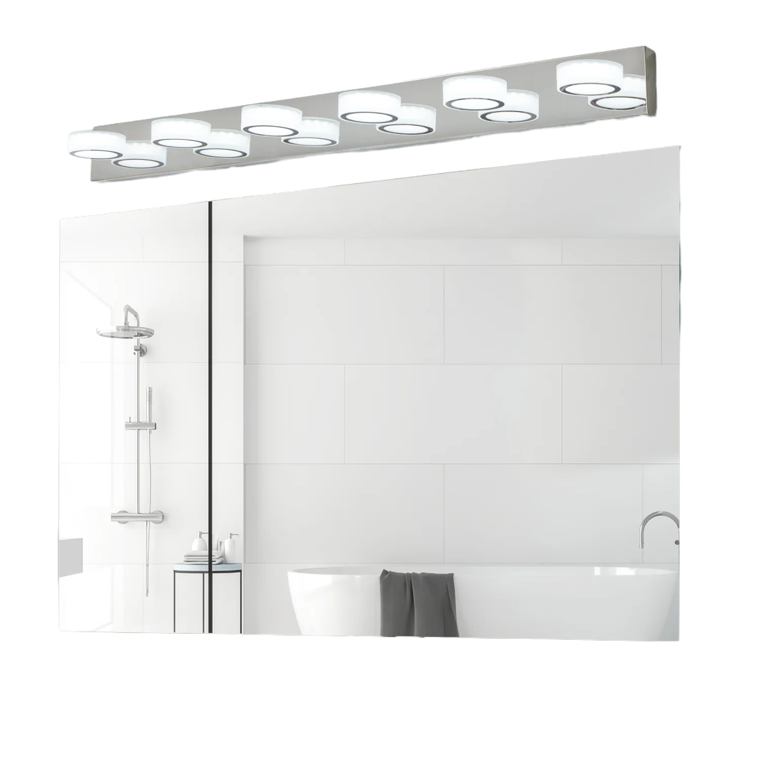 

LED Modern Chrome 6-Light Vanity Lights Fixtures Over Mirror Bath Wall Lighting