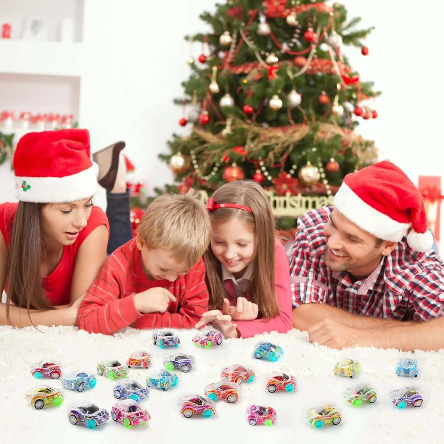 Juego de Mini coches de carreras para niños y niñas, rellenos de Piñata, embutidores de bolsas, 12/100 piezas