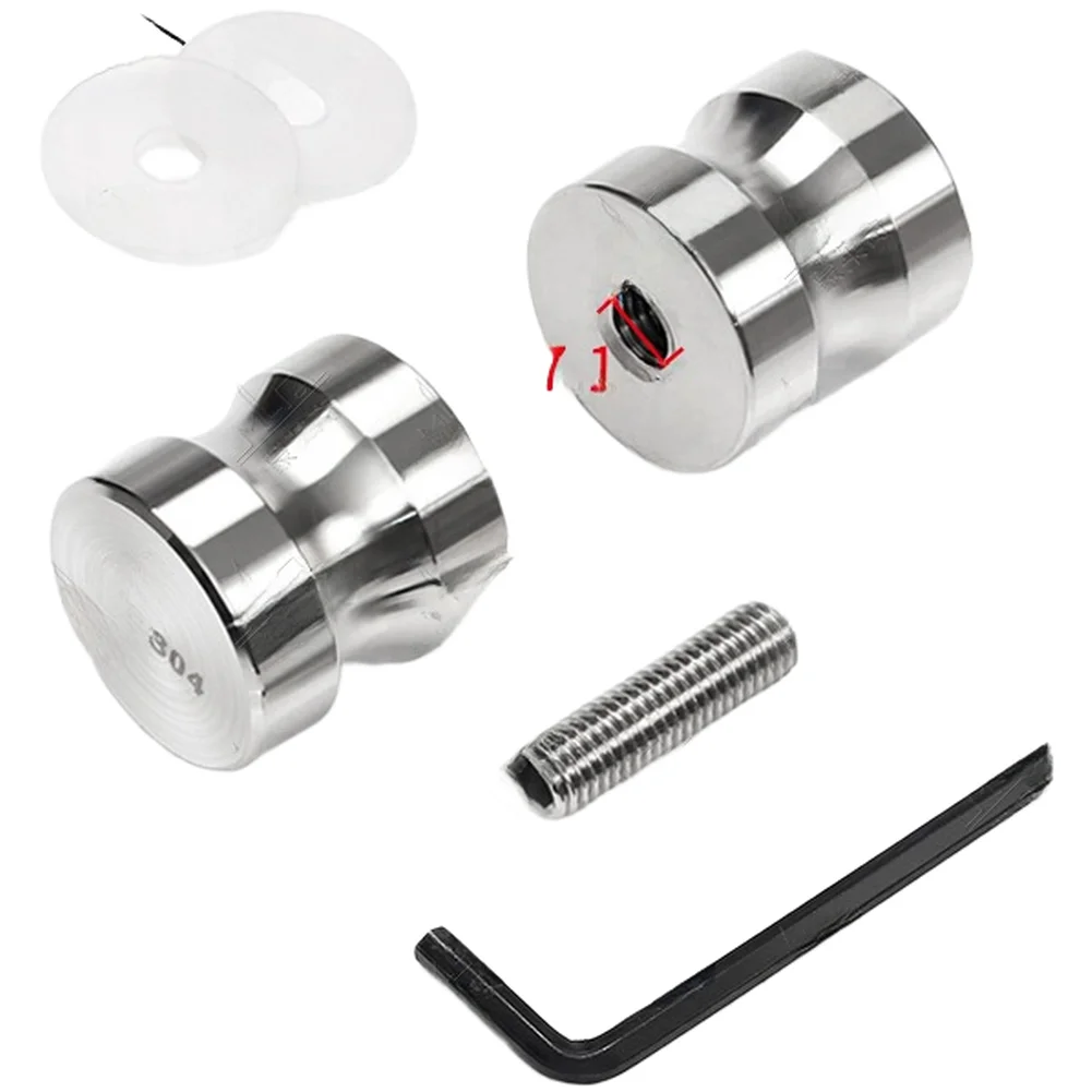 

Регулируемый монтажный крепеж для стеклянных дверей, устойчивый к отпечаткам пальцев, регулируемые винты, подходит для стекла толщиной 4-20 мм, утолщенная шайба 1,3 мм