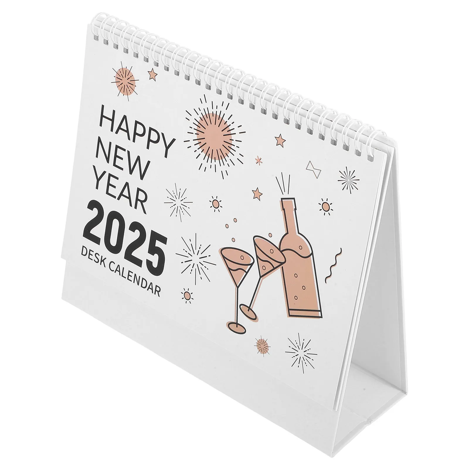 

Настольный перекидной календарь на 2025 год, цельный розовый мини-календарь, универсальное размещение, подробное планирование, легко переворачивающийся материал